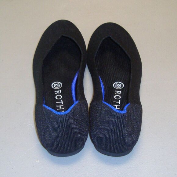 NEW! Rothy’s The Flat Black Round Toe Slip-On Ballet Flats Size 9 - Picture 5 of 9